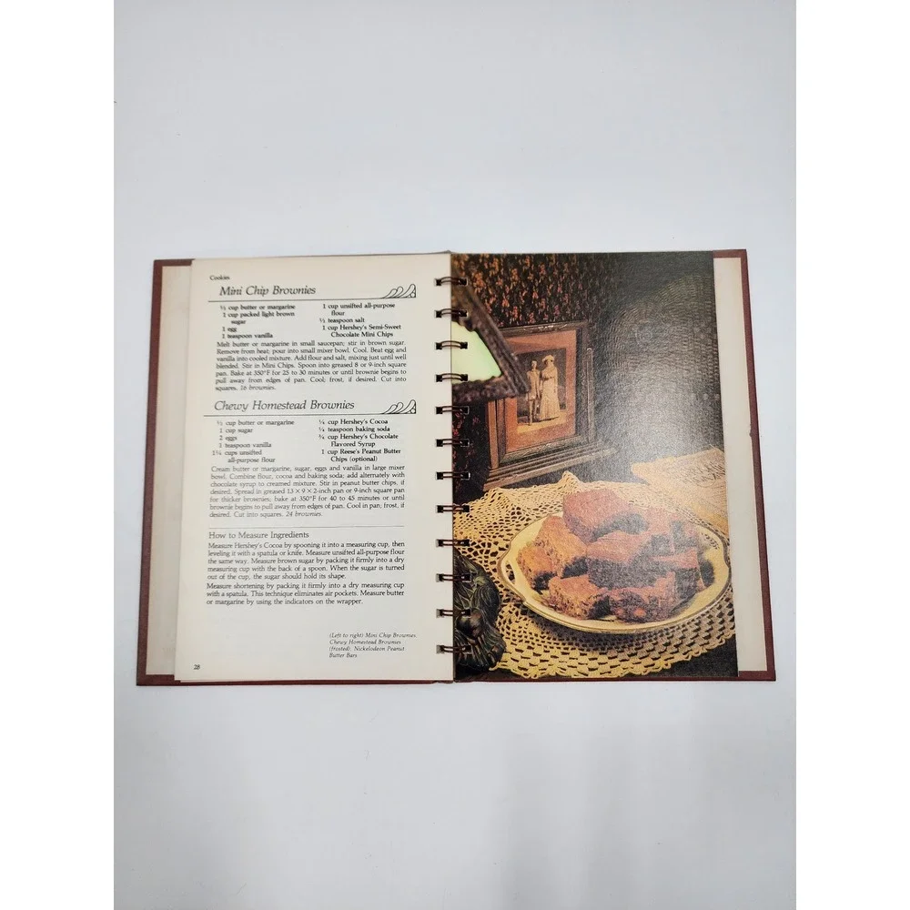 Vintage Hersheys Chocolate Memories Through The Years Cookbook 1982 Spiral Bound